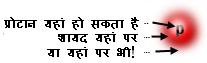 प्रोटान की स्थिति 
