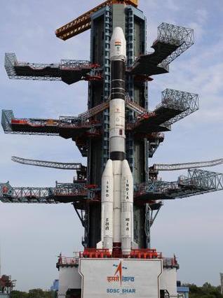 GSLV D5 प्रक्षेपण स्थल परGSLV D5 प्रक्षेपण स्थल पर