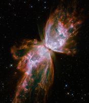 हबल द्वारा ली गयी तितली निहारीका( Butterfly Nebula) का चित्र