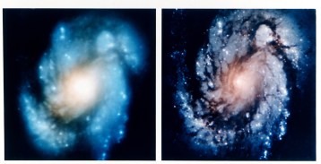 हबल द्वारा लिये गये चित्र (मरम्मत से पहले और पश्चात)