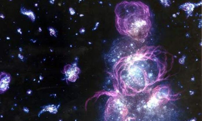 कल्पना के अनुसार आरंभिक ब्रह्मांड