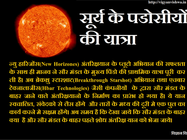 सौर मंडल के बाहर की सैर