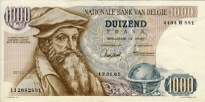 मारीस मर्केटर( Marius Mercator) बेल्जीयन फ़्रेंक्स