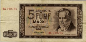 अलेक्जेंडर वान हम्बोल्ड्त (Alexander von Humboldt) पुर्वी जर्मनी मार्क्स