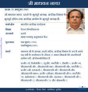 जी माधवन नायर(G. Madhavan Nair)
